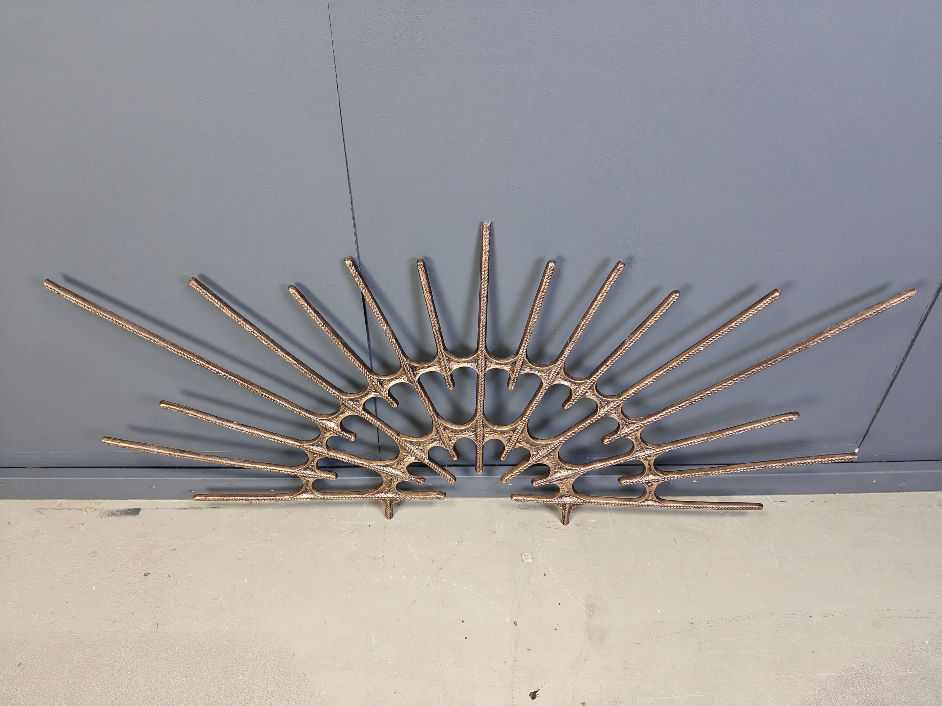 Large vintage brutalist wall sculpture, 1970s