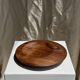 Small circular teak monoxyle pocket tray D25 H7