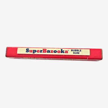 Tirelire ancienne super bazooka objet publicitaire bubble gum