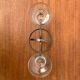Danish Metal and Glass Candle Holder from the Mid-Century, 1960s