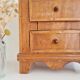 Bedside table, antique piece of furniture with drawers