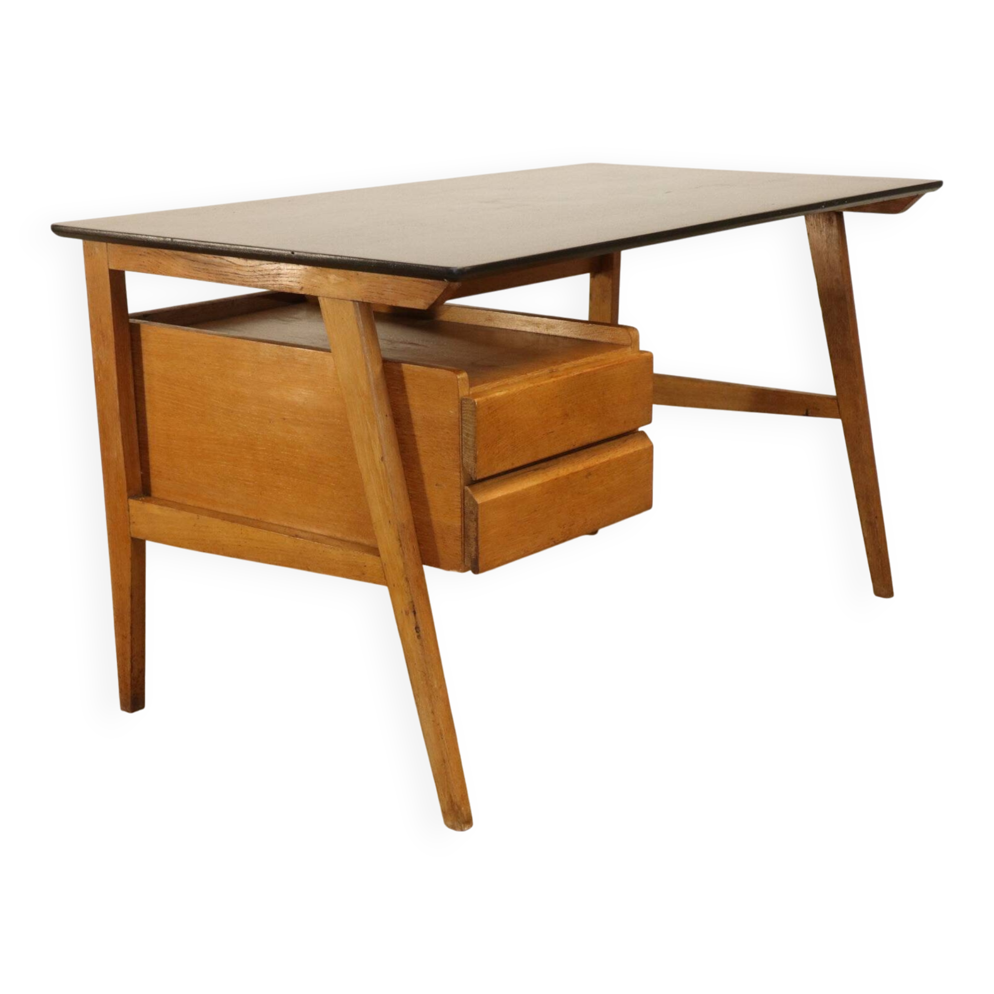 Vintage oak desk, 1950s