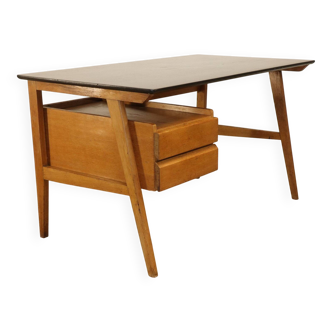 Vintage oak desk, 1950s