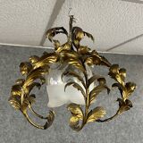 Gilded brass chandelier from the 1920s-1930s