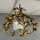 Gilded brass chandelier from the 1920s-1930s