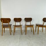 Set of 4 Scandinavian teak lounge chairs by Cees Braakman for Pastoe 1950s