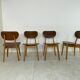 Set of 4 Scandinavian teak lounge chairs by Cees Braakman for Pastoe 1950s