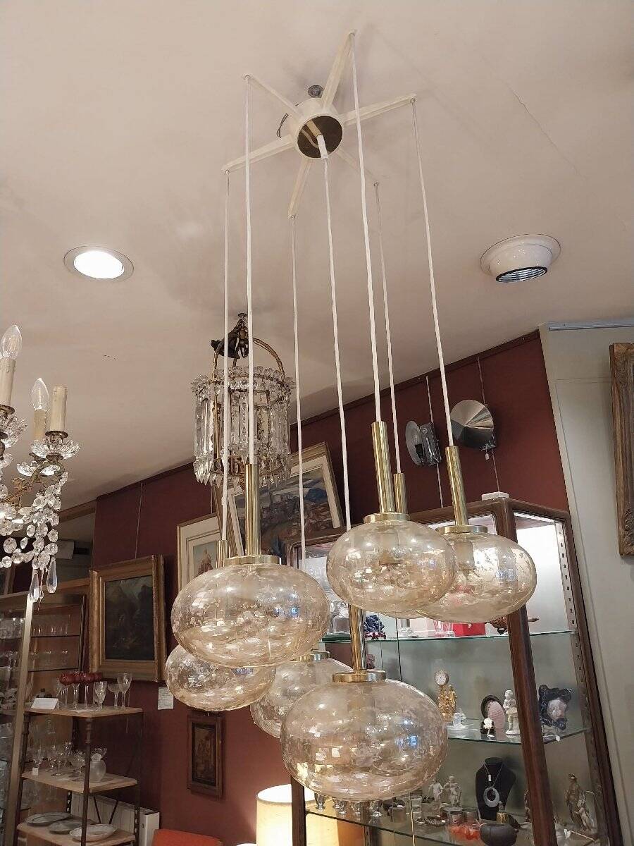 Cascade chandelier, Germany, 1970s.