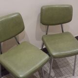 Set of 2 chairs in leatherette