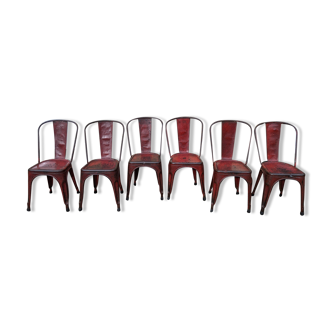 Set of 6 Tolix chairs model A