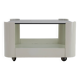 1970s Italian Square Glass Coffee Table