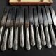 Box of 12 table knives – Silver-plated – Orbrille