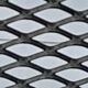 Grey epoxy steel fire screen L 51 cm