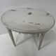 Art Deco style guéridon in patinated beech, 20th century.