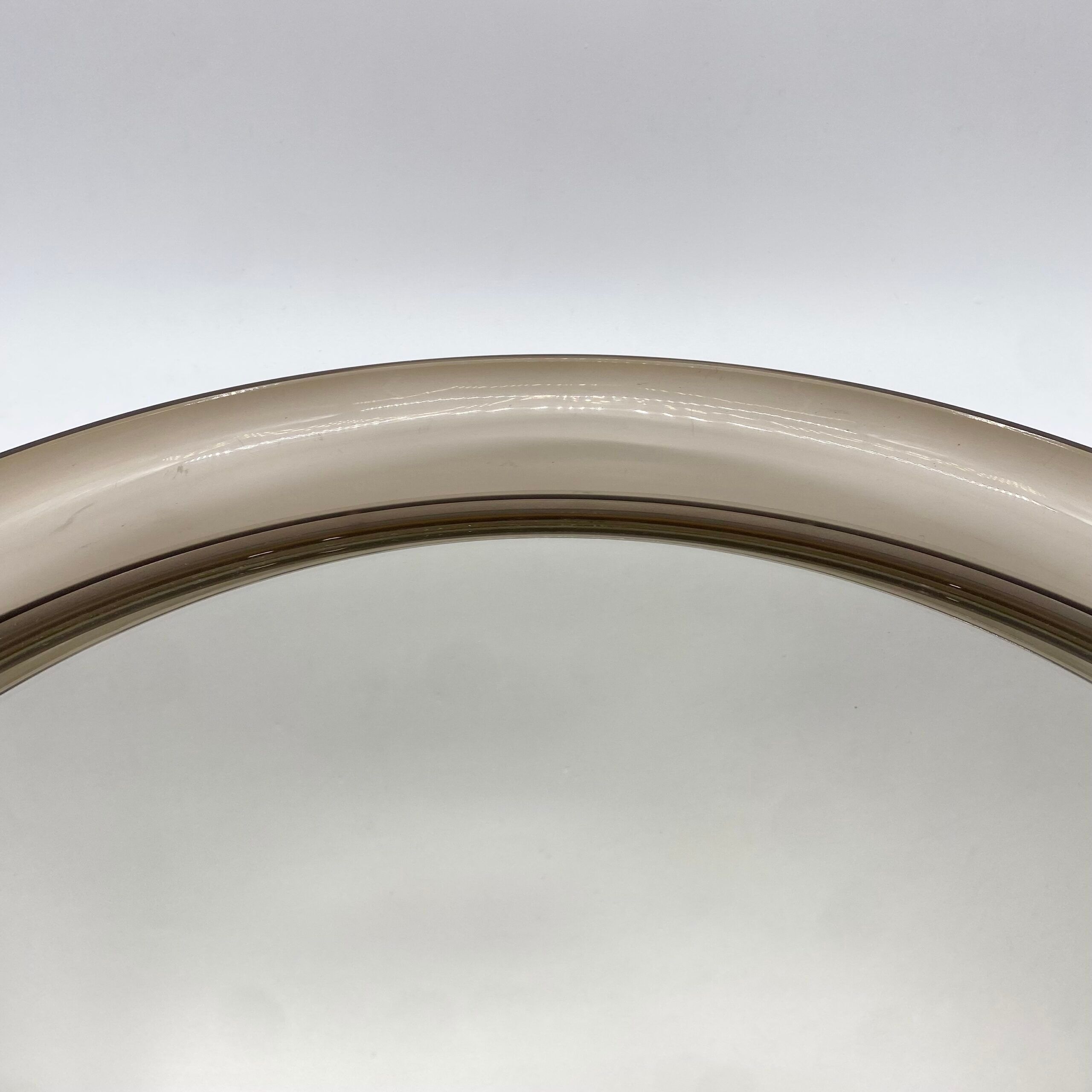 "Space Age" mirror in smoked plexiglass – 1970s