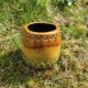 Scandinavian majolica ceramic vase / planter