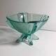 Art Deco Footed Glass Bowl by Stölzle Austria - 1930s