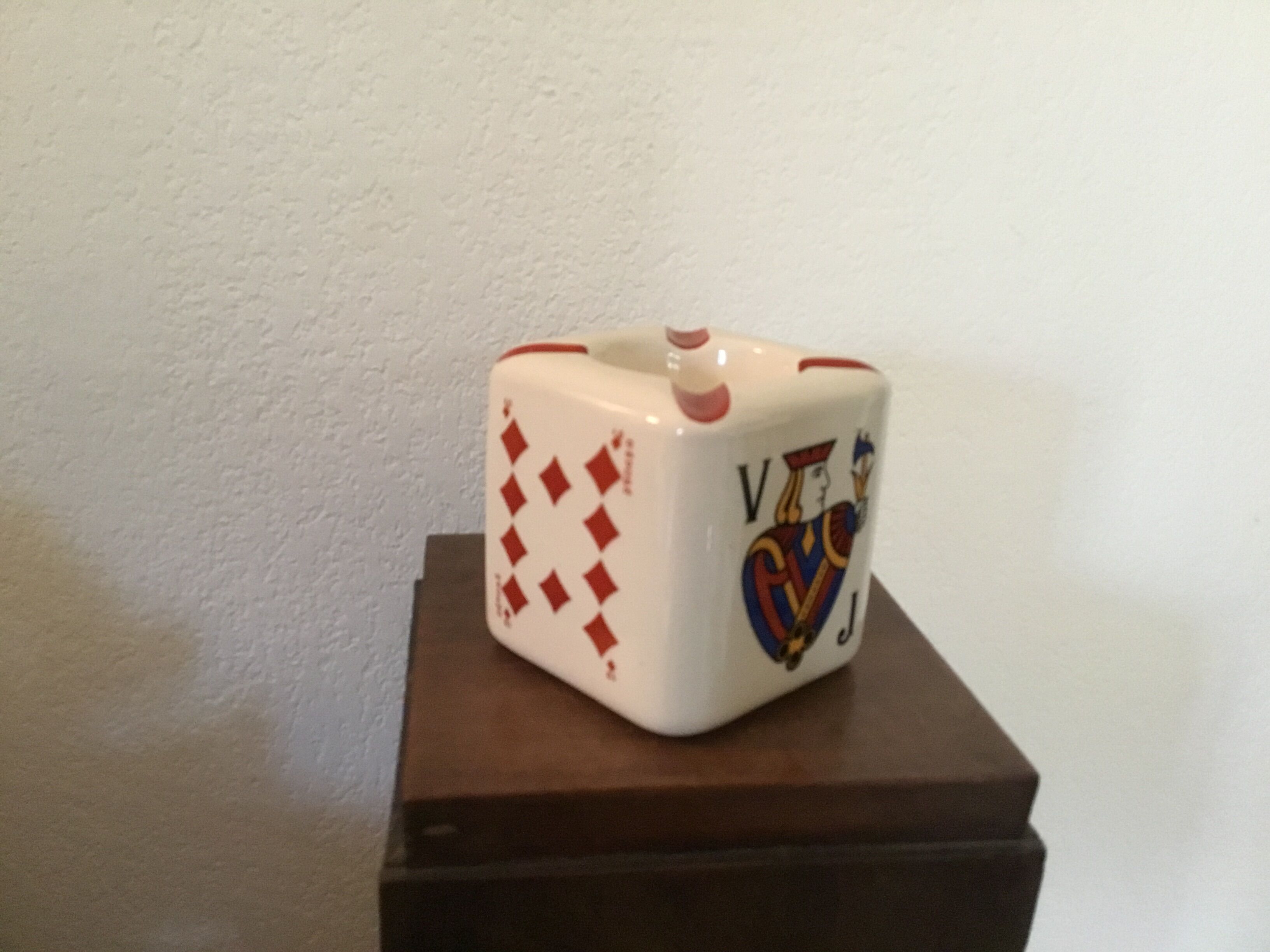 Advertising ashtray Cognac Aigle Rouge