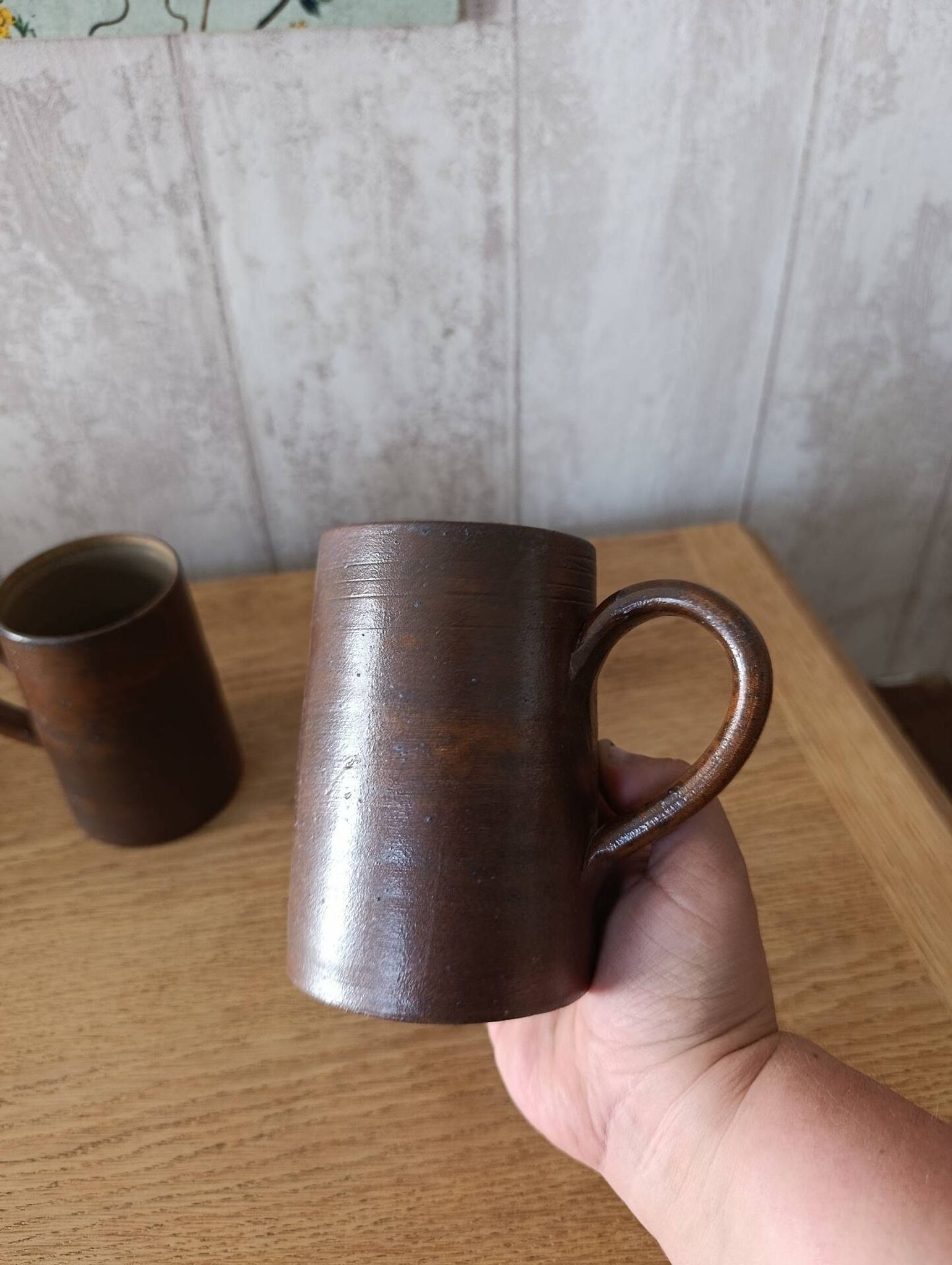 Mugs en grès de Puisaye grand format
