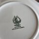 6 vintage porcelain dessert plates Moulin des Loups lilac floral pattern