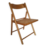 Folding chair with cane seat