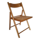 Chaise pliante assise cannée