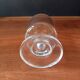 6 vintage thick base transparent goblets