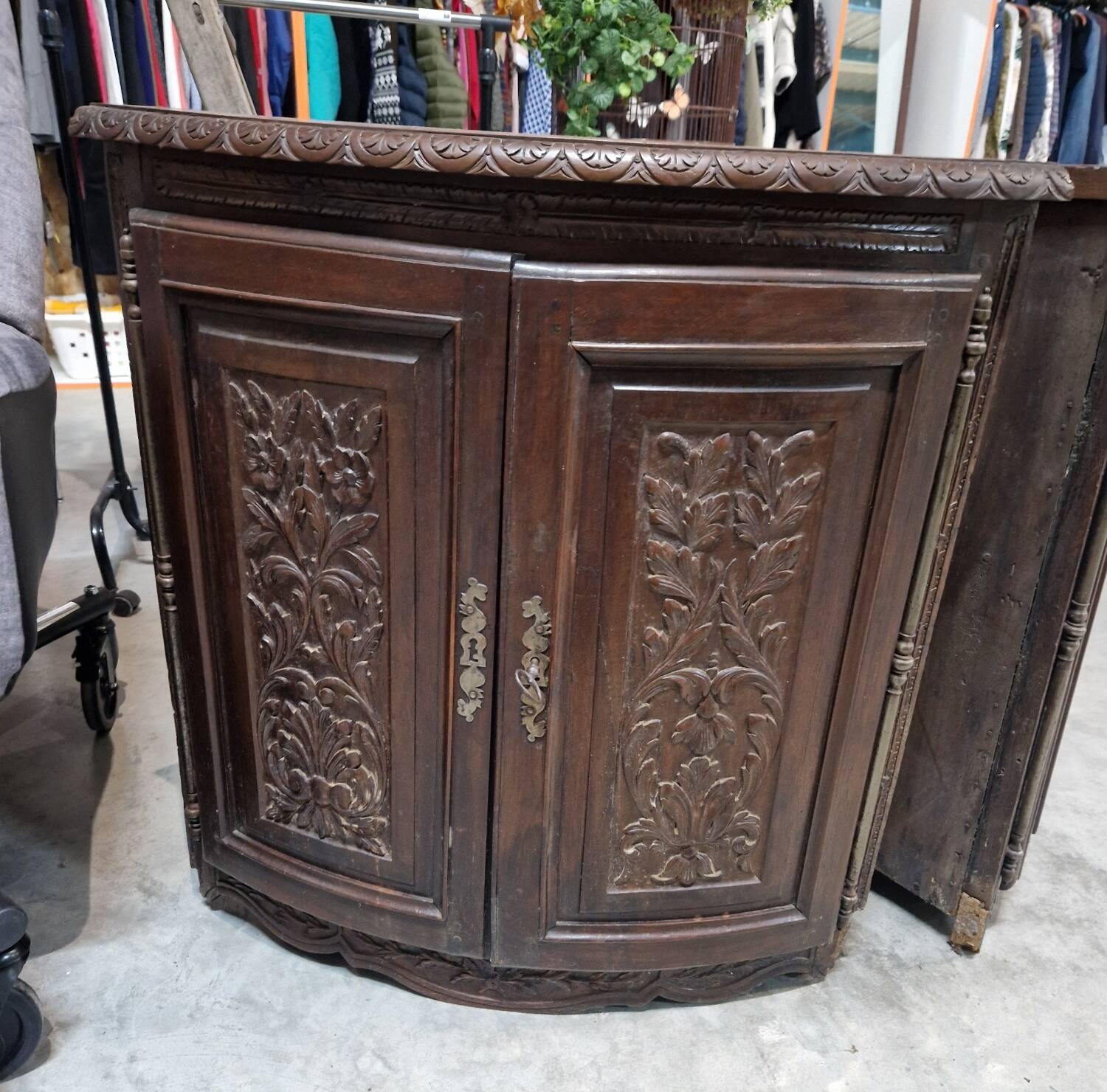 2 Louis XVI style corner cabinets