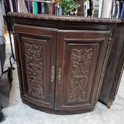 2 Louis XVI style corner cabinets