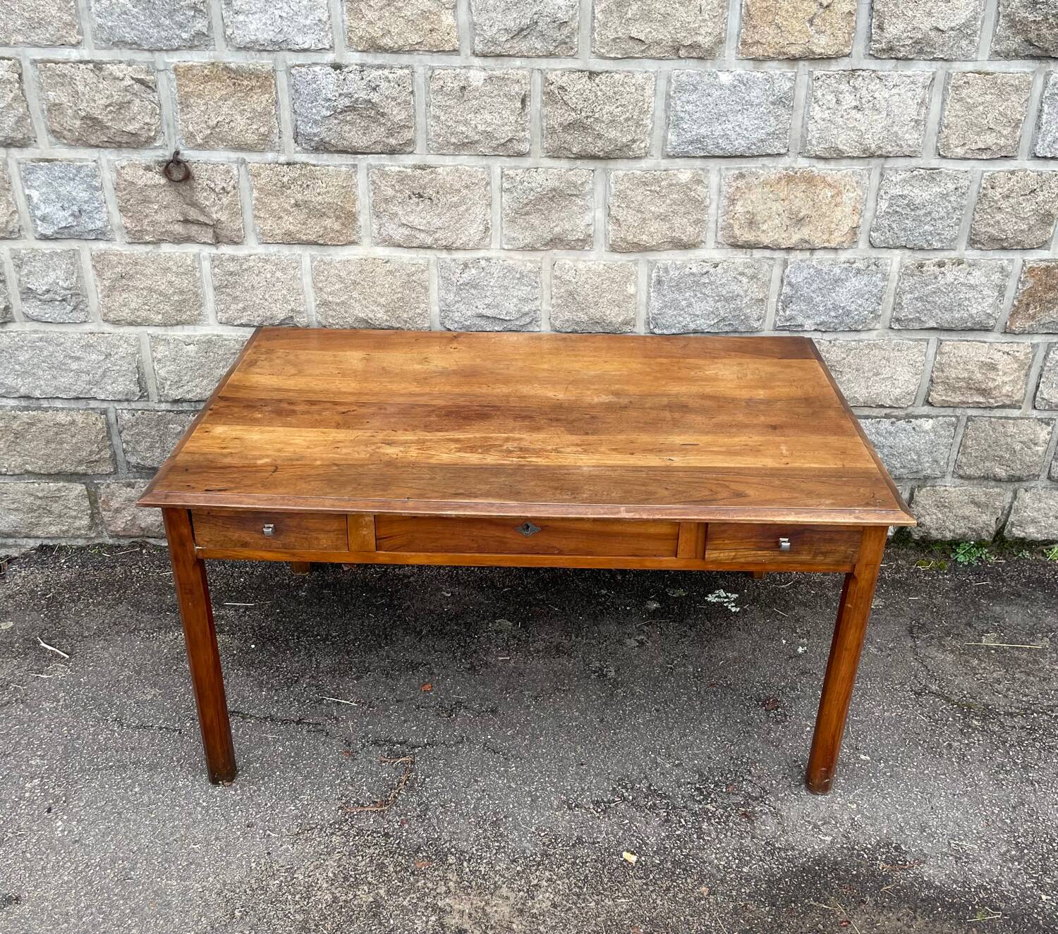 Cherry Wood Desk with three drawers