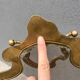 19th century Art Nouveau brass fireplace screen