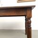 Farm table in solid cherry wood, turned legs, France, around 1900.