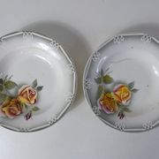 Digoin sarreguemines 2 hollow plates odile