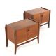 Set of 2 Nightstands 'Putte' - dutch design mid century in teak