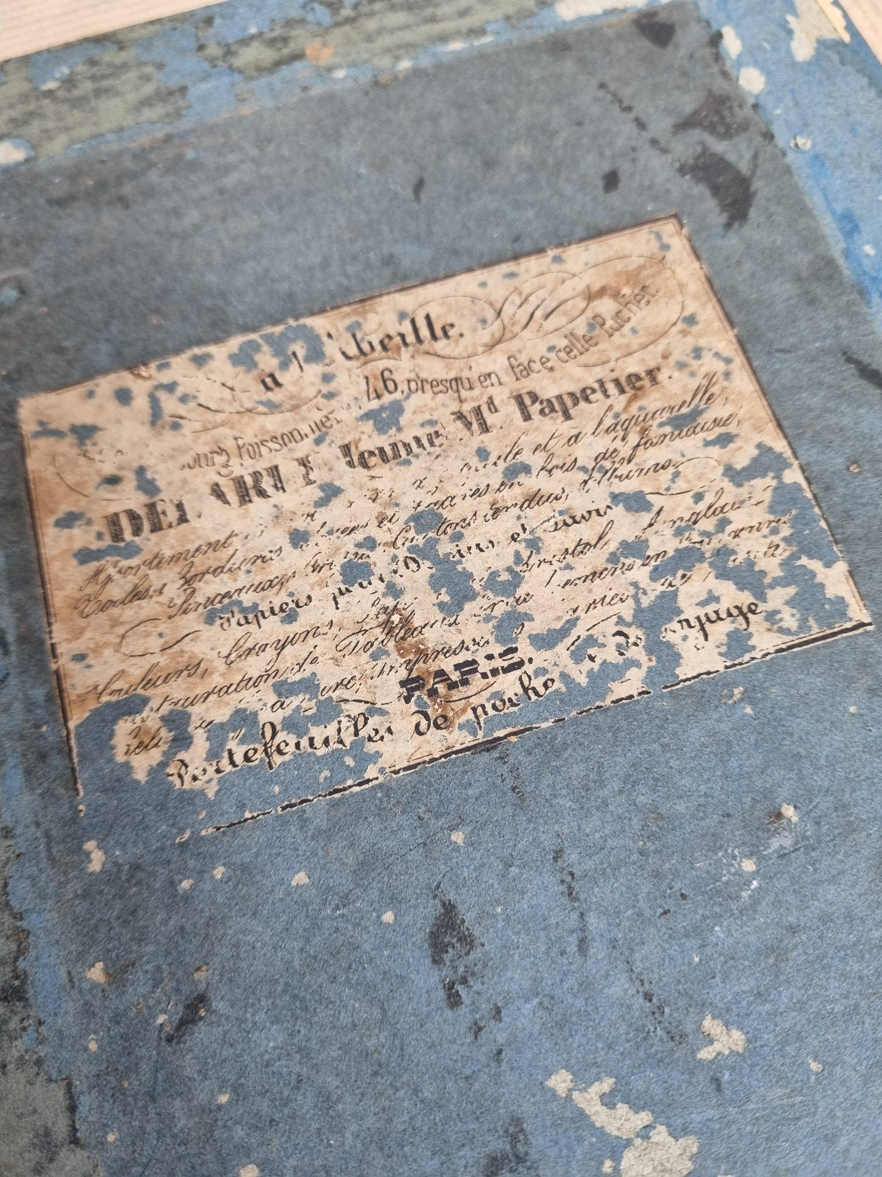 Original framed drawing from the beginning of the 19th century inspired by the work of Pierre-Joseph Redouté