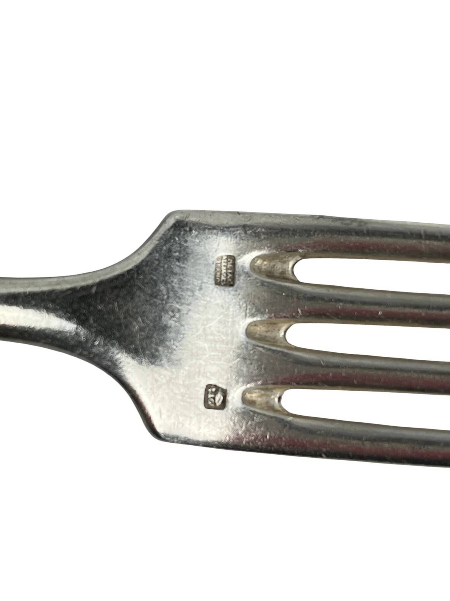 Tableware, six-piece silver-plated cutlery set by SFAM from the early 20th century.
