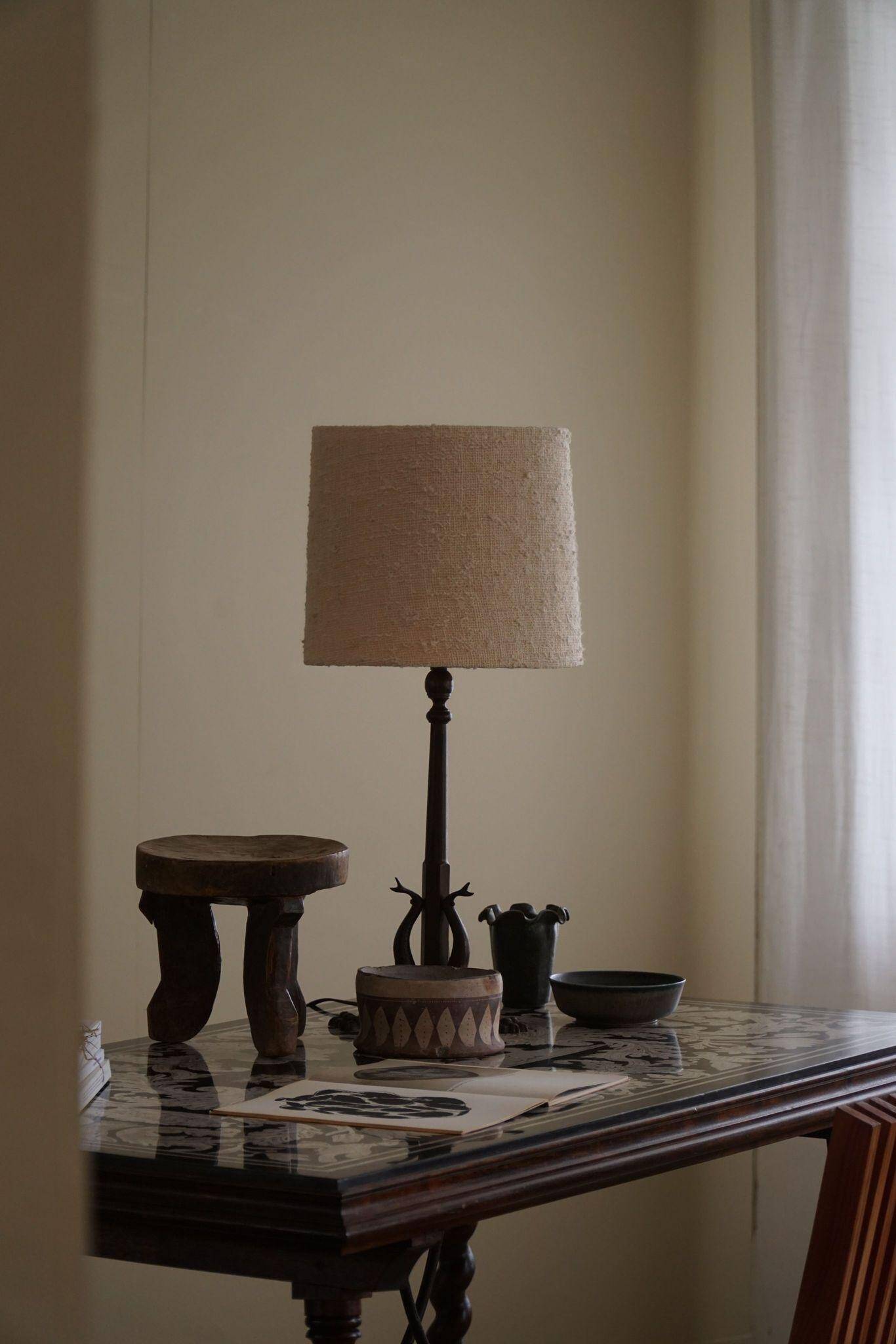 Antique Italian desk table, walnut and marble, Naples, 19th century.