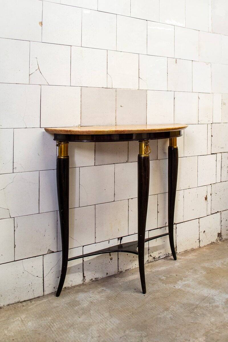 Teak console attributed to Osvaldo Borsani, Italy, 1950s.