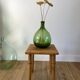 Tabouret en rotin et bambou vintage années 50-60