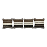 Set of 4 vintage kilim cushion covers 41x41 cm