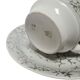 Vintage Polish cup and saucer from Wałbrzych Pottery, 1970s, set of 2
