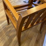 Pair of low armchairs