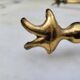 Fireplace tool set in gilded bronze