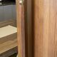 Baumann style wooden free-standing folding screen vintage 1950s