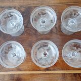 6 Baccarat crystal champagne glasses