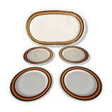 Bidasoa 80 espana set flat and 4 plates vintage circa 1970 spain