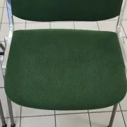 Set of 3 DSC 106 chairs by Castelli, Giancarlo Piretti, forest green.