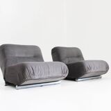 Giuseppe Munari Lounge Chairs for Poltrona Munari 1970s , Italy set of 2