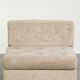 Vintage fabric armchair with great seating comfort and pleasant appearance