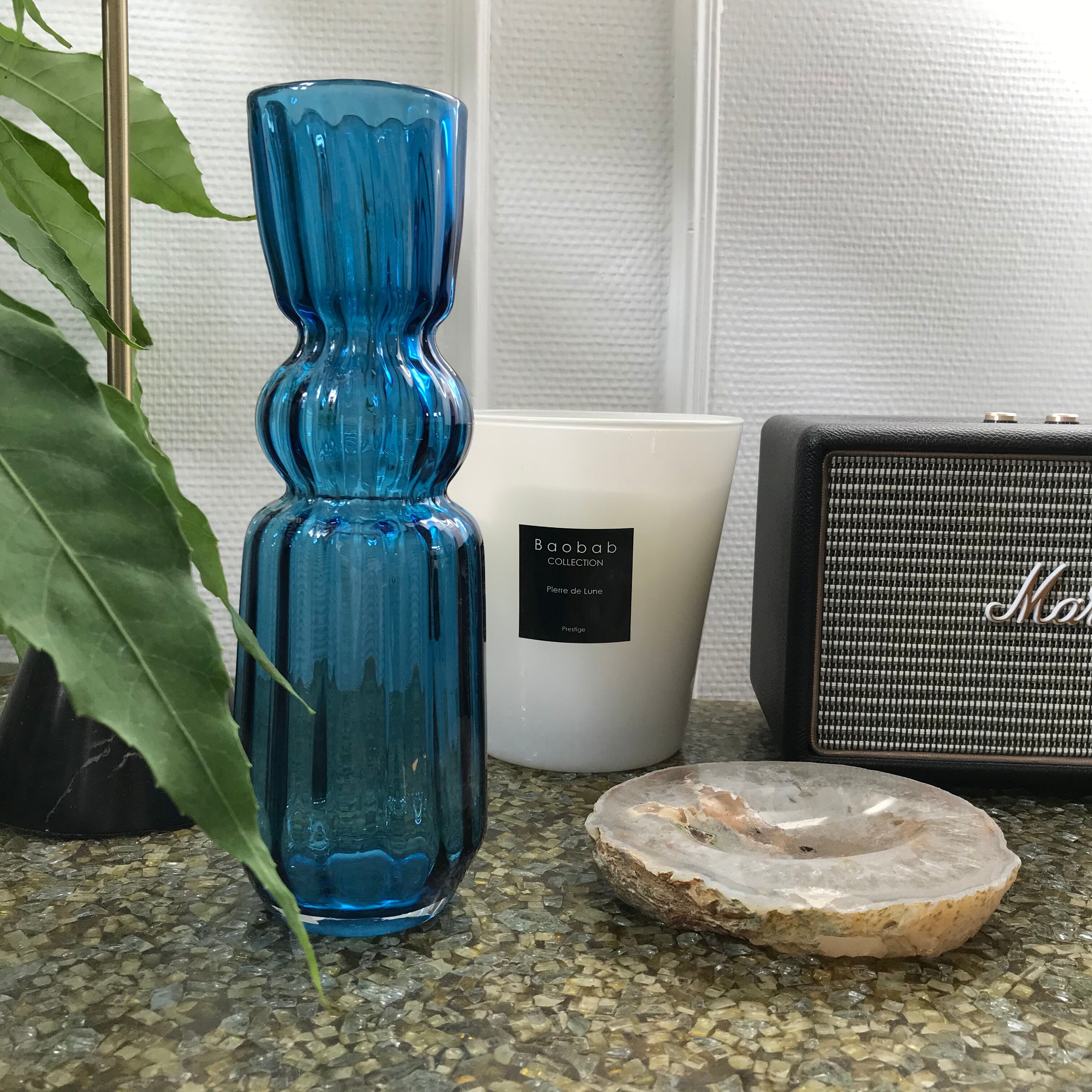Vase scandinave bleu